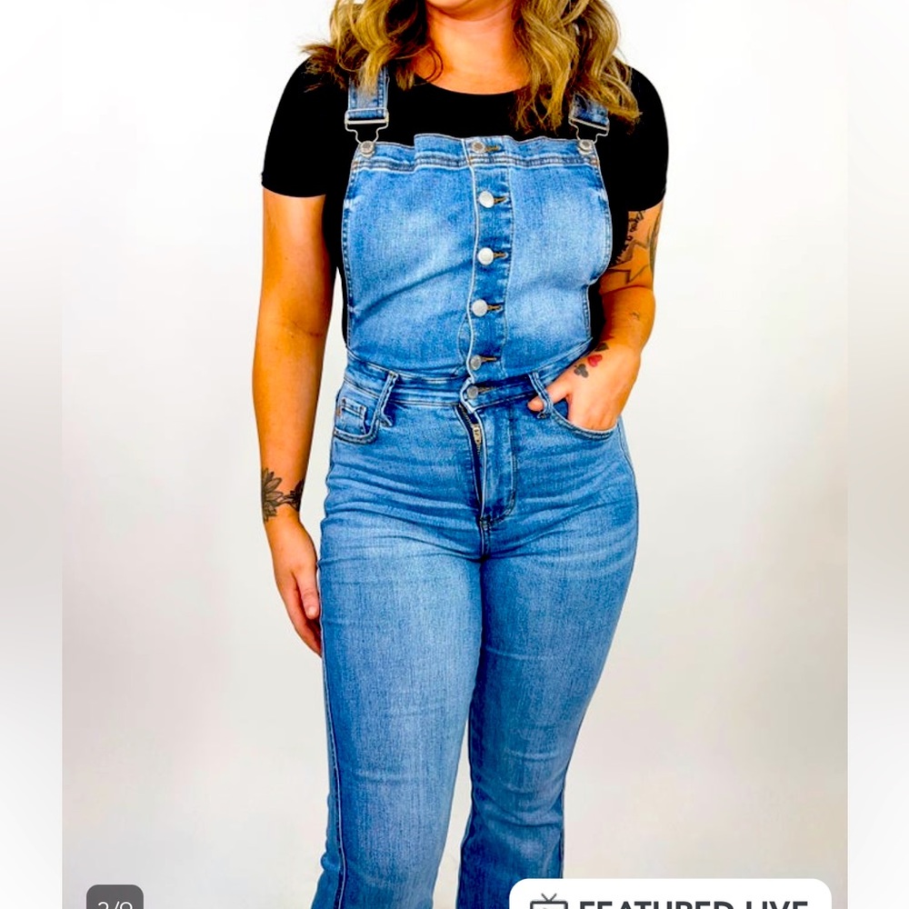 Judy Blue Drama Queen tummy control overalls